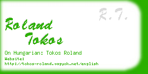 roland tokos business card